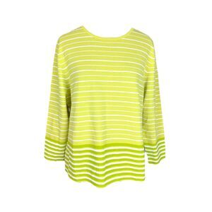 Evelyn & Arthur Lime Striped Top